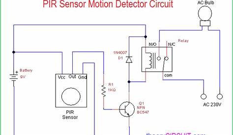 motion detector switch circuit diagram - Wiring Diagram