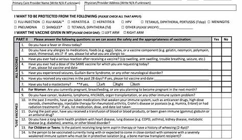 Flu Shot Form - Fill Out and Sign Printable PDF Template | signNow