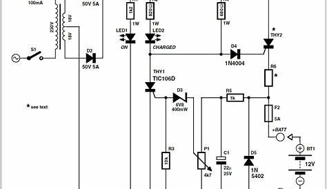 battery charger schematic diagram
