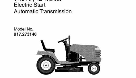 craftsman lawn mower 917.388 manual