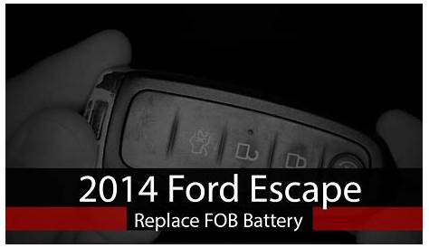 2013 ford escape fob battery