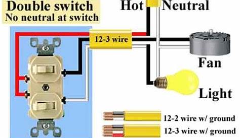 how to wire double switch | Wire switch, Light switch wiring, Home