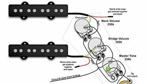 single pickup bass wiring diagram