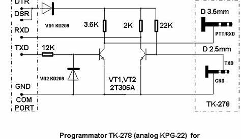 kenwood programming cable schematic