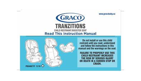 graco tranzitions 3 in 1 manual