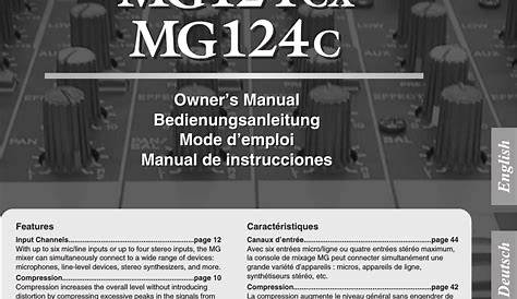 yamaha mg12xu user manual
