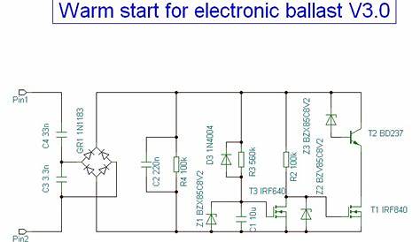 Lighting-Gallery.net - Electronic ballast circuits/Preheating circuit