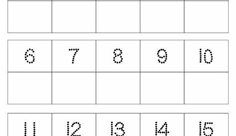 numbers from 1 to 20 worksheets