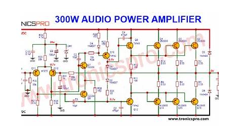 300w audio amplifier circuit diagram datasheet