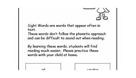 Primer Sight Words Worksheets Printables