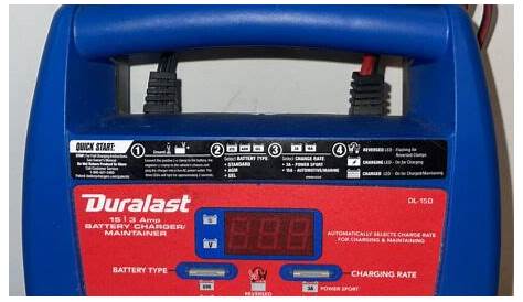 Duralast 15 Amp Battery Charger and Maintainer Model DL-15D 26666306454