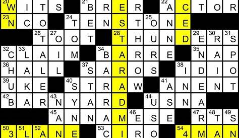 kind of crossword puzzle clue
