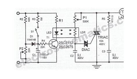 digital light dimmer circuit diagram