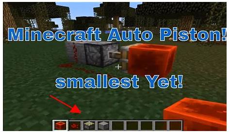 Minecraft Automatic Piston! (Tutorial) - YouTube