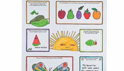 Printable Hungry Caterpillar Fruit Cards Craft - The Natural Homeschool