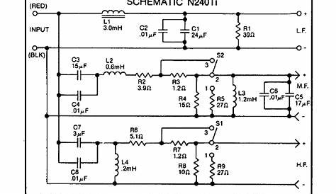 jbl n7000 crossover schematic