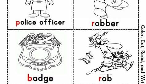 17 police officer kindergarten worksheet in 2020 - community helpers