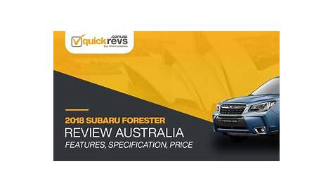 2018 Subaru Forester Review Australia | Features, Specification, Price