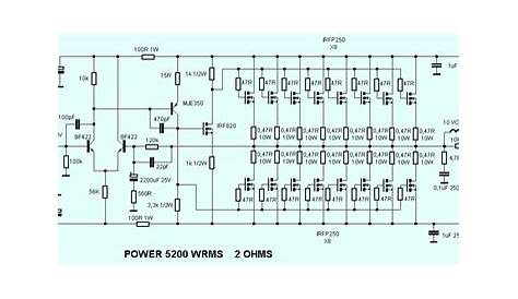 mosfet audio amplifier circuit diagram