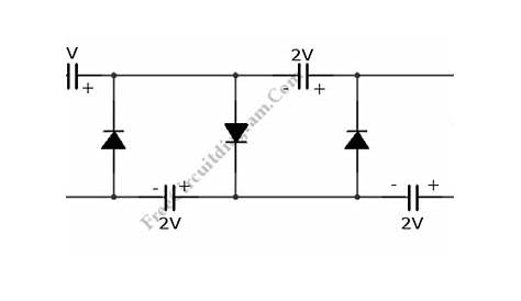 Voltage Multiplier with Diodes and Capacitors – Electronic Circuit Diagram