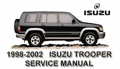 isuzu trooper owners manual