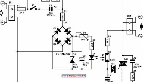 Automatic Light Dimmer Circut Diagram - The Circuit