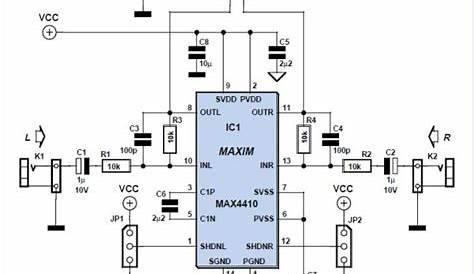 3 V Headphone Amplifier Schematic Circuit Diagram