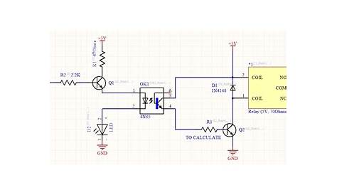 optocoupler relay circuit diagram