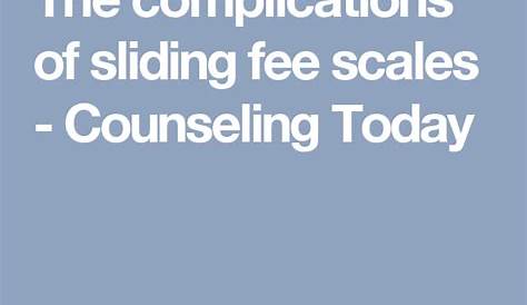 The complications of sliding fee scales - Counseling Today | Counseling