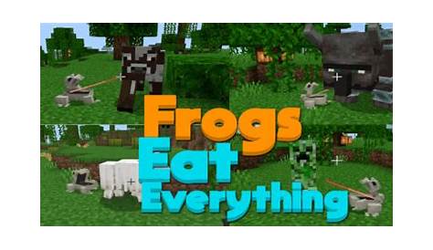 what eats frogs in minecraft