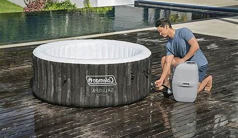 coleman bahamas airjet inflatable hot tub 2-4 person manual