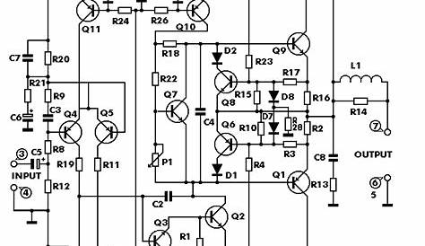 100 Watt Audio Power Amplifier - Another Electronics Circuit Schematics