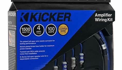 KICKER 46CK4 4 Gauge 4 AWG Complete Amplifier Amp Installation Wire Kit