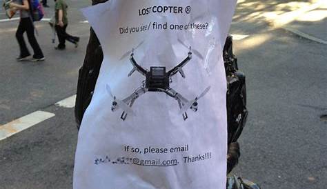 Sign of the times: a lost drone poster