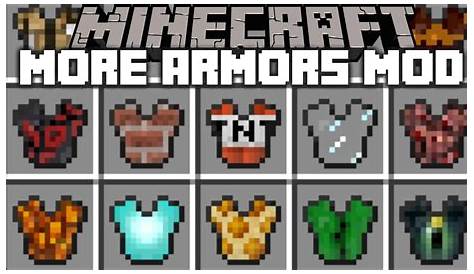 Minecraft MORE ARMORS MOD / BUILD ANY TYPE OF ARMOUR FOR SURVIVAL