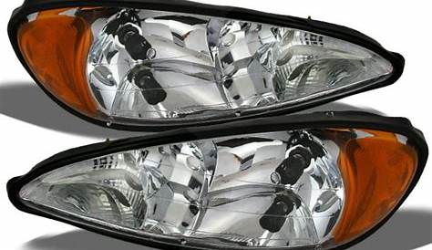 Fit 1999-2005 Pontiac Grand AM Headlights Replacement 2000 2001 2002