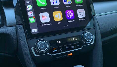 Replaced stock headunit in 2017 Civic LX with Apple CarPlay! : civic