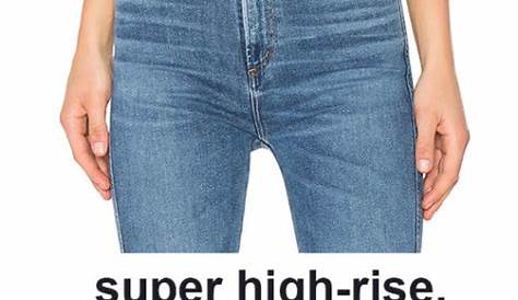 how many inches is high rise jeans