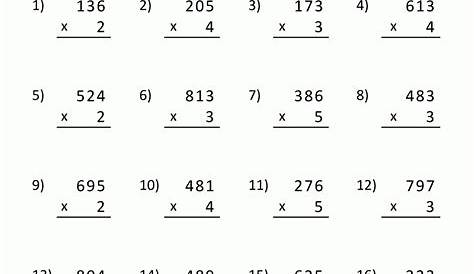 multiplication questions for grade 4