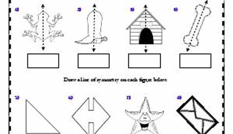 Symmetry and Line of Symmetry | Third Grade Math Worksheets | Biglearners
