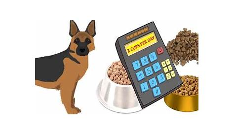 German Shepherd Dog Food Calculator, Feeding Guide, and Chart