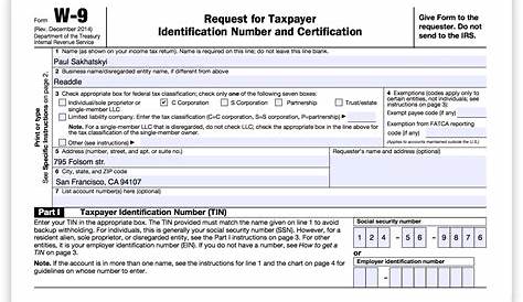 Best Free Printable W-9 Form | Hudson Website