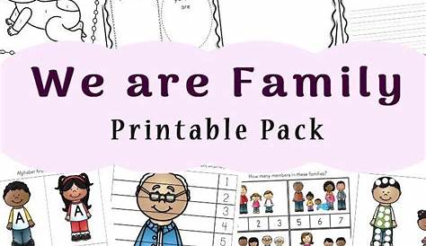 family events kindergarten worksheet