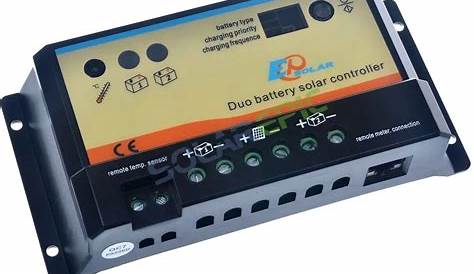 20A Dual Battery Solar Panel Charge Controller PWM Epever Regulator 12V