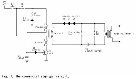 stun gun circuit diagram
