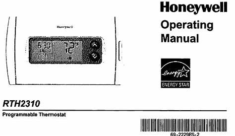 honeywell rth9585wf manual pdf