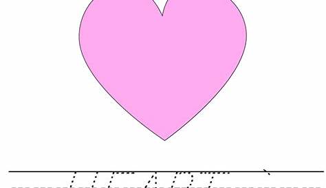 heart shape worksheet