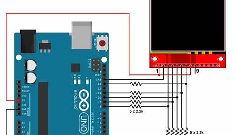 Interfacing Arduino with ILI9341 color TFT display - Simple Circuit