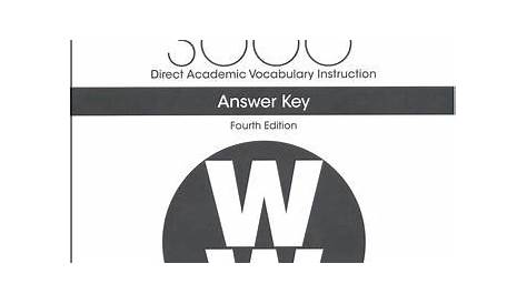 Wordly Wise 3000 Book 4 Key (4th Edition; Homeschool Edition
