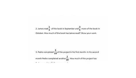 multiplying fractions word problems 6th grade
